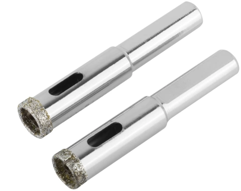 Коронки по керамограниту, камню и кафелю кольцев. алмазн. 2 шт фото 3