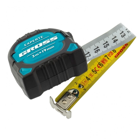 Рулетка Experte двухкомп.корп.,магнит.двухстор.разм.,нейлон 3м х19 мм Gross фото 3