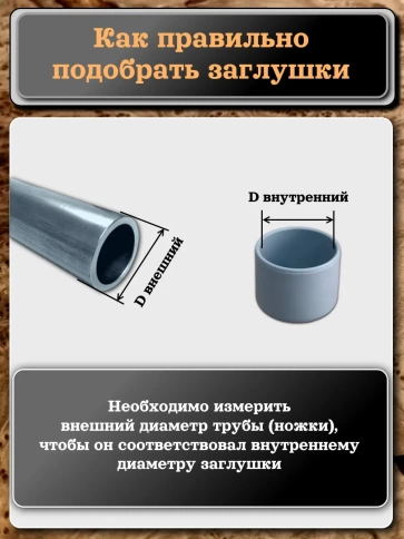 Заглушка для труб наружная круглая d 28 мм серая, 16 шт фото 4