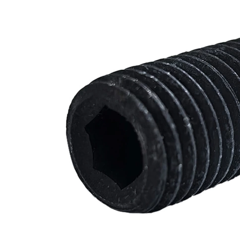 Винт установочный с внутр. шестигранником 10х20 мм, класс прочности 12.9 DIN 913 тупой конец, черный фото 3