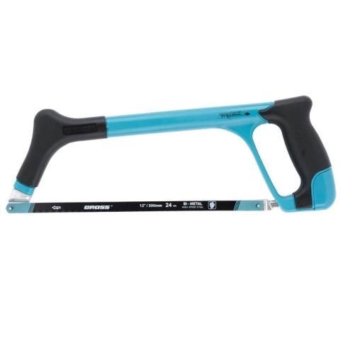 Ножовка по металлу PIRANHA, 300мм трехкомпонентная металлопластиковая рамка Gross фото 2