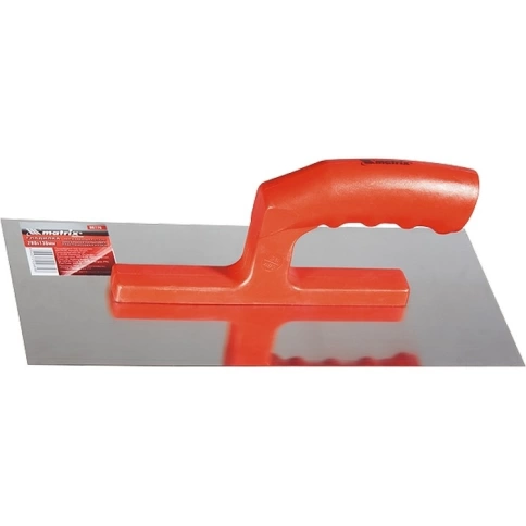 Гладилка стальная 280х130 мм зеркальн.полир.пластмас.ручка Matrix фото 1