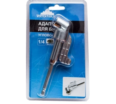 Редуктор для бит угловой 1/4 VERTEXTOOLS фото 2