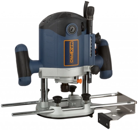 Фрезер 2100 Вт; 8000-23500 об/мин, цанга 6/8/12 мм, резин.кабель, алюм.корп.,коробка MAX-PRO фото 2