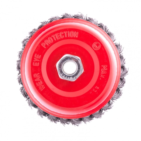 Щетка для УШМ "чашка", кручен.проволока 0,5мм, 125 мм М14 Matrix фото 2