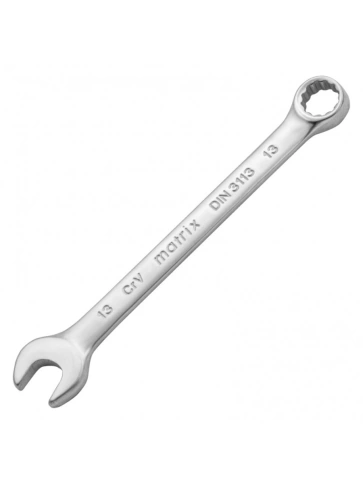 Ключ комбинированный матовый хром 13 мм CrV Matrix фото 3