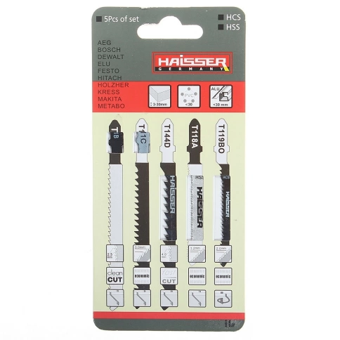 Пилки для лобзика по металлу Т118 AF 5 шт. фото 1