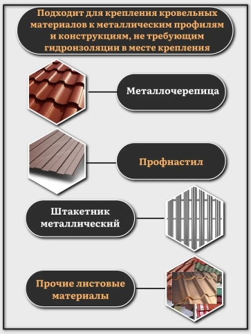 Саморез без шайбы для фасада со сверлом 4,8х19 РТ-3 фото 4
