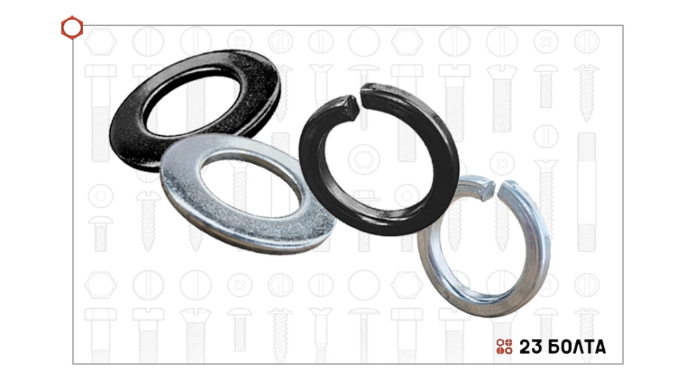 Шайбы: типы, применение, материалы покрытия